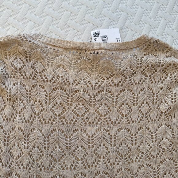 American Eagle, Long-Sleeve, Knit, Large, Bodysuit, CREAM COLORED, NEW WITH TAG - Picture 12 of 15